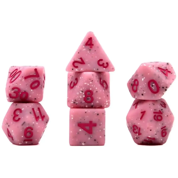 Würfelset Mehrfarbig: Granite Pink (7)