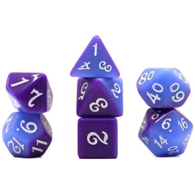 Würfelset Fable: Aladin (Blau / Violet)(7)