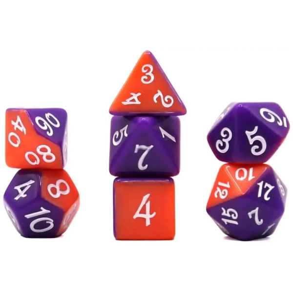 Würfelset Fable: Rapunzel (Orange/ Violet) (7)