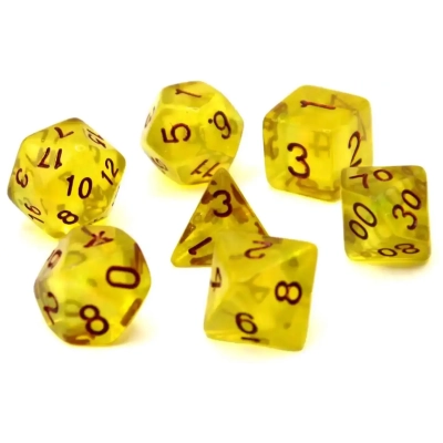 Würfelset Galaxy: Ginger (Gelb) (7)