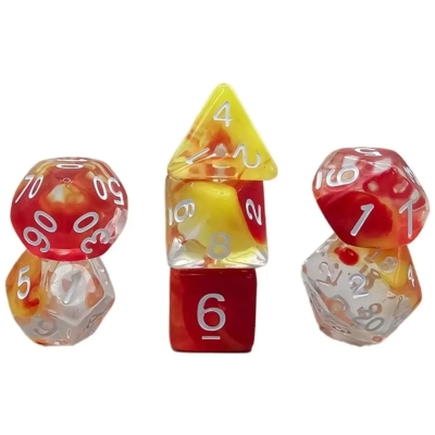 Würfelset Transparent: Nebula Sunset Cloud (7)