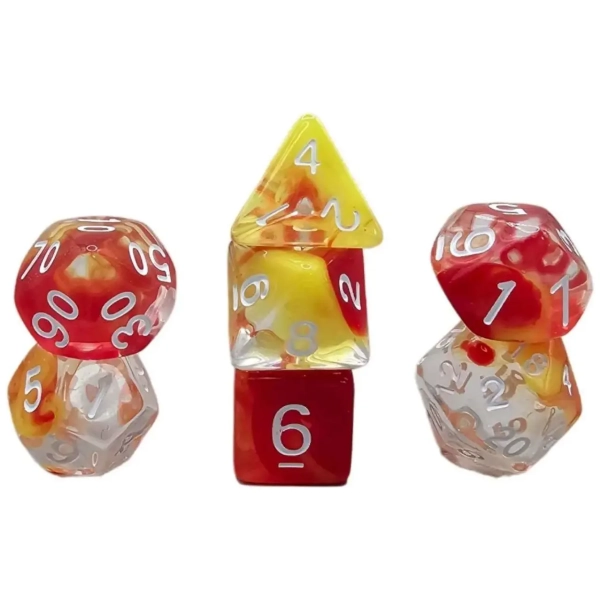 Würfelset Transparent: Nebula Sunset Cloud (7)