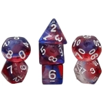 Würfelset Transparent: Nebula Burst (7)