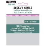 65 x 65mm Medium Square Sleeves 60 Microns (110 Stück)