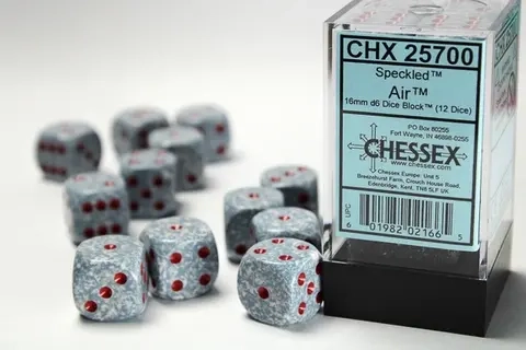 Dice Sets Air Speckled 16mm d6 (12)