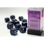 Dice Sets Cobalt Speckled 16mm d6 (12)