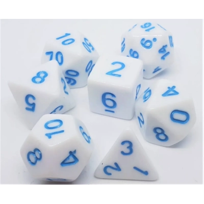 Würfelset Marshmellow: Blue (7)