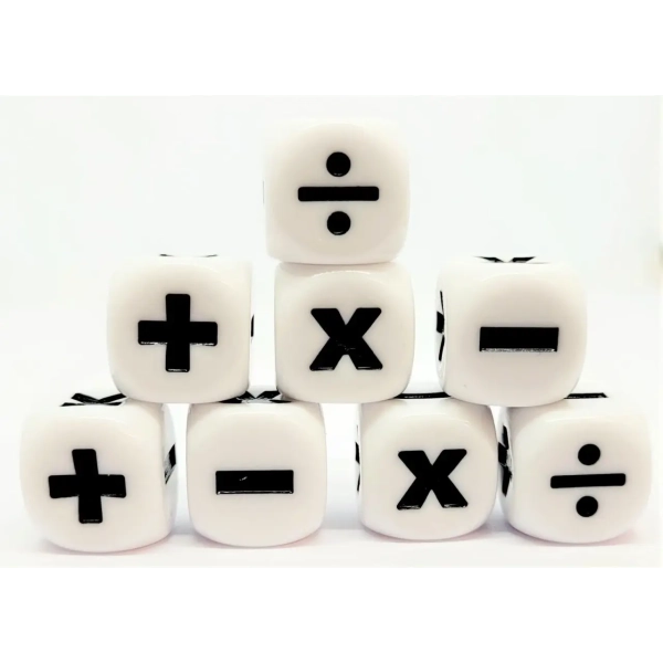 Würfelset: Math +,-,x,% (12)