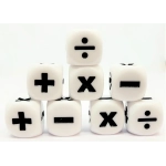Würfelset: Math +,-,x,% (12)
