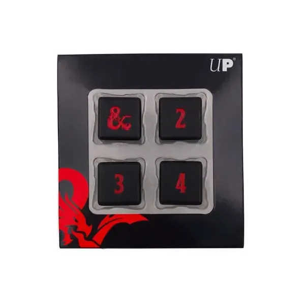 UP - Heavy Metal D6 4x Dice Set for Dungeons & Dragons