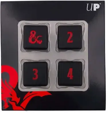 UP - Heavy Metal D6 4x Dice Set for Dungeons & Dragons