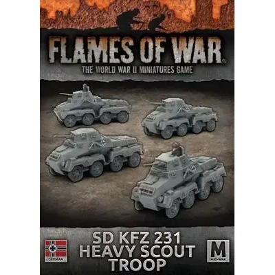 Flames of War Sd KfZ 223 Heavy Scout Troop (x4)