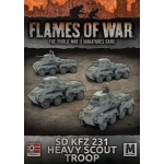 Flames of War Sd KfZ 223 Heavy Scout Troop (x4)