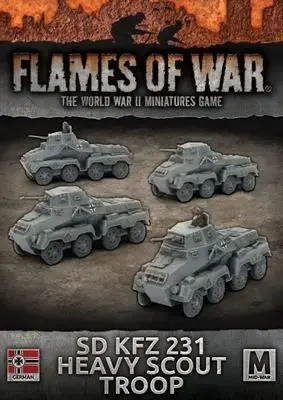 Flames of War Sd KfZ 223 Heavy Scout Troop (x4)