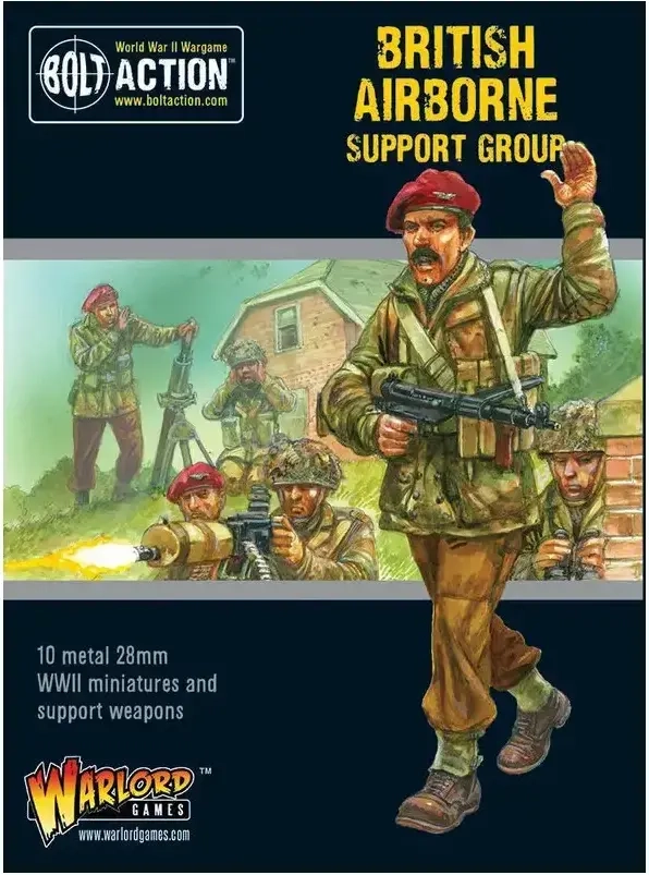 Bolt Action 2 British Airborne Support Group (HQ, Mortar & MMG) - EN