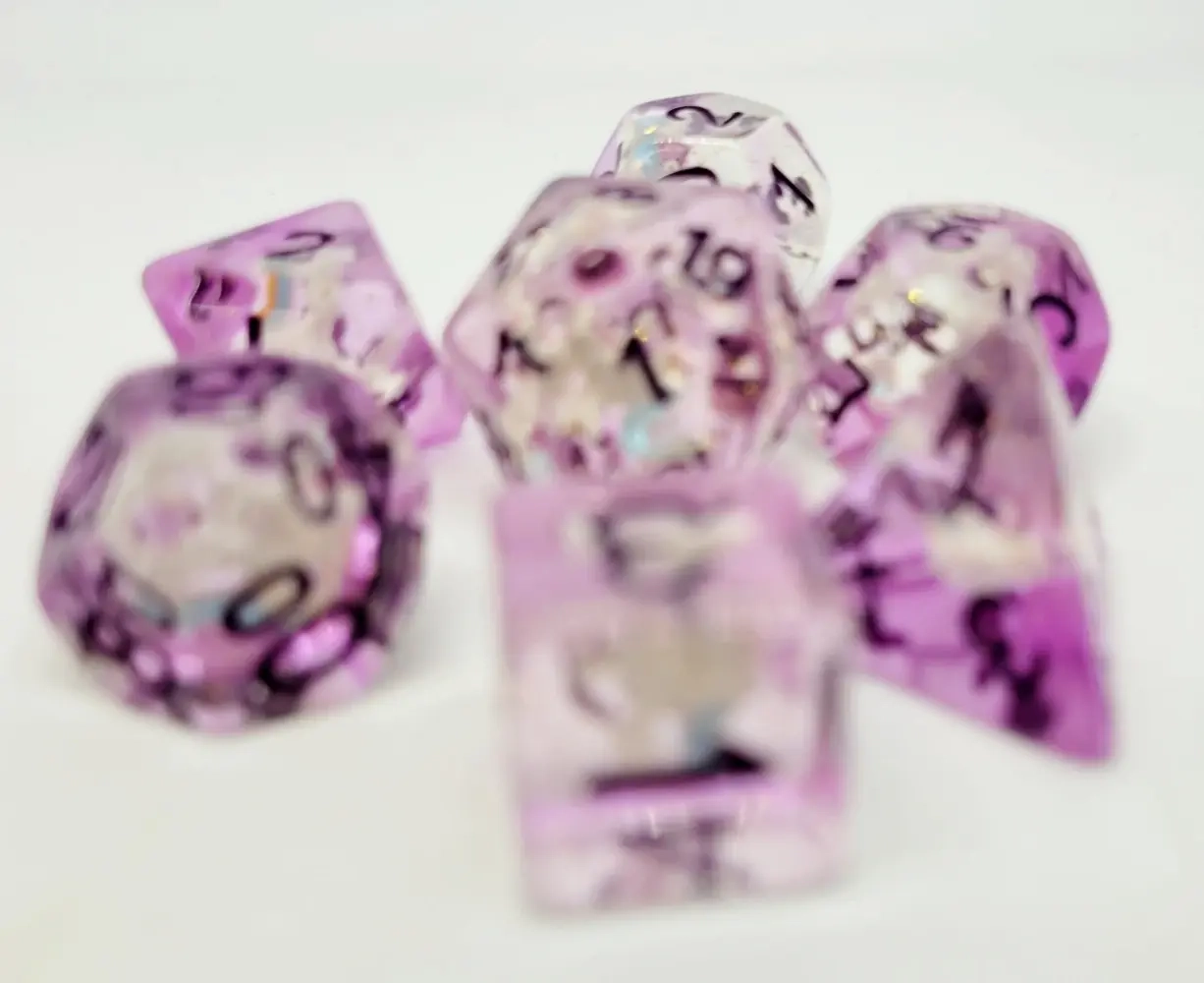 Würfelset: Purple Unicorn