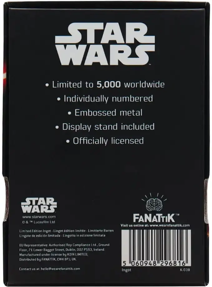 Star Wars Episode V: The Empire Strikes Back Luke and Vader Ingot