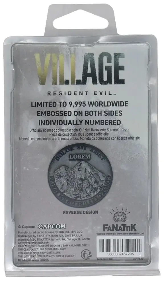 Resident Evil VIII Currency Replica Limited Edition Coin