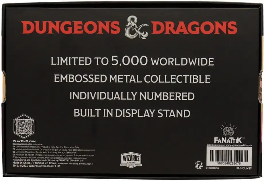 Dungeons & Dragons Lady of Pain Limited Edition Medallion
