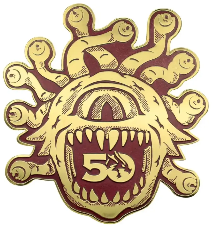 Dungeons & Dragons 50th Anniversary Set of 3 Pin Badges
