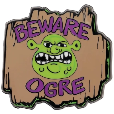 Shrek ‘Beware Ogre’ Pin Badge