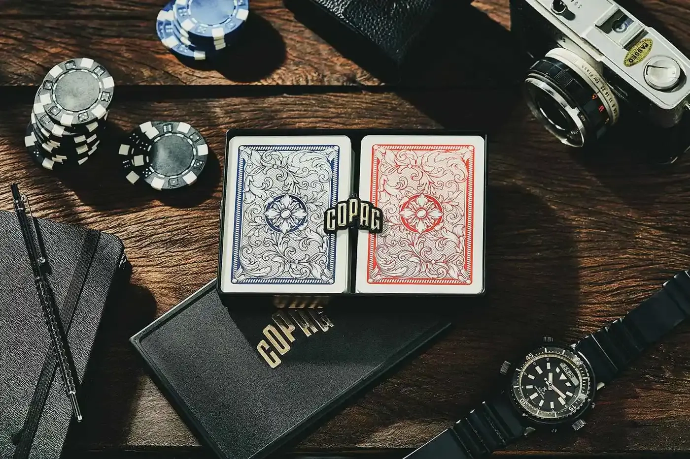 COPAG Elite - Jumbo Face - 2 index - Blue/Red Double-Deck