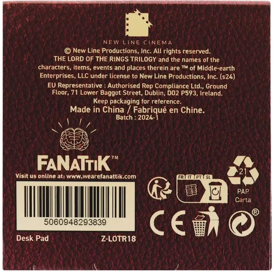 Lord of the Rings Desk Pad & Coaster Set
