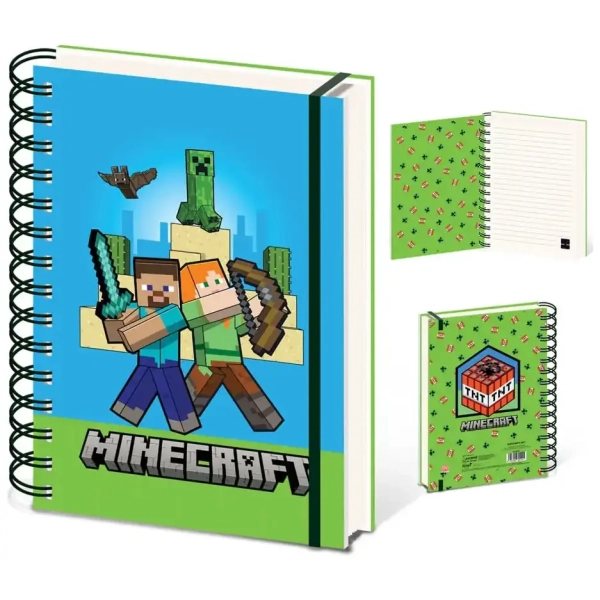 Minecraft (Characters) A5 Wiro Notebook Minecraft (Characters) A5 Wiro Notebook