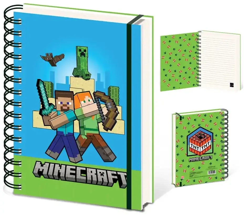 Minecraft (Characters) A5 Wiro Notebook