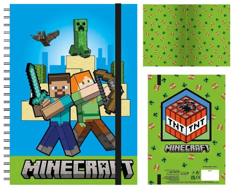 Minecraft (Characters) A5 Wiro Notebook