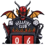 Stranger Things Ewiger Kalender Hellfire Club 15 cm