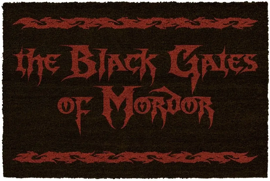 The Black Gates Of Mordor Doormat 60X40 The Lord Of The Rings