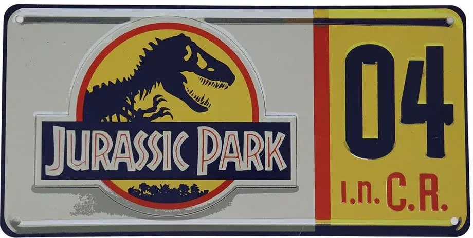 Jurassic Park Replica Numberplate