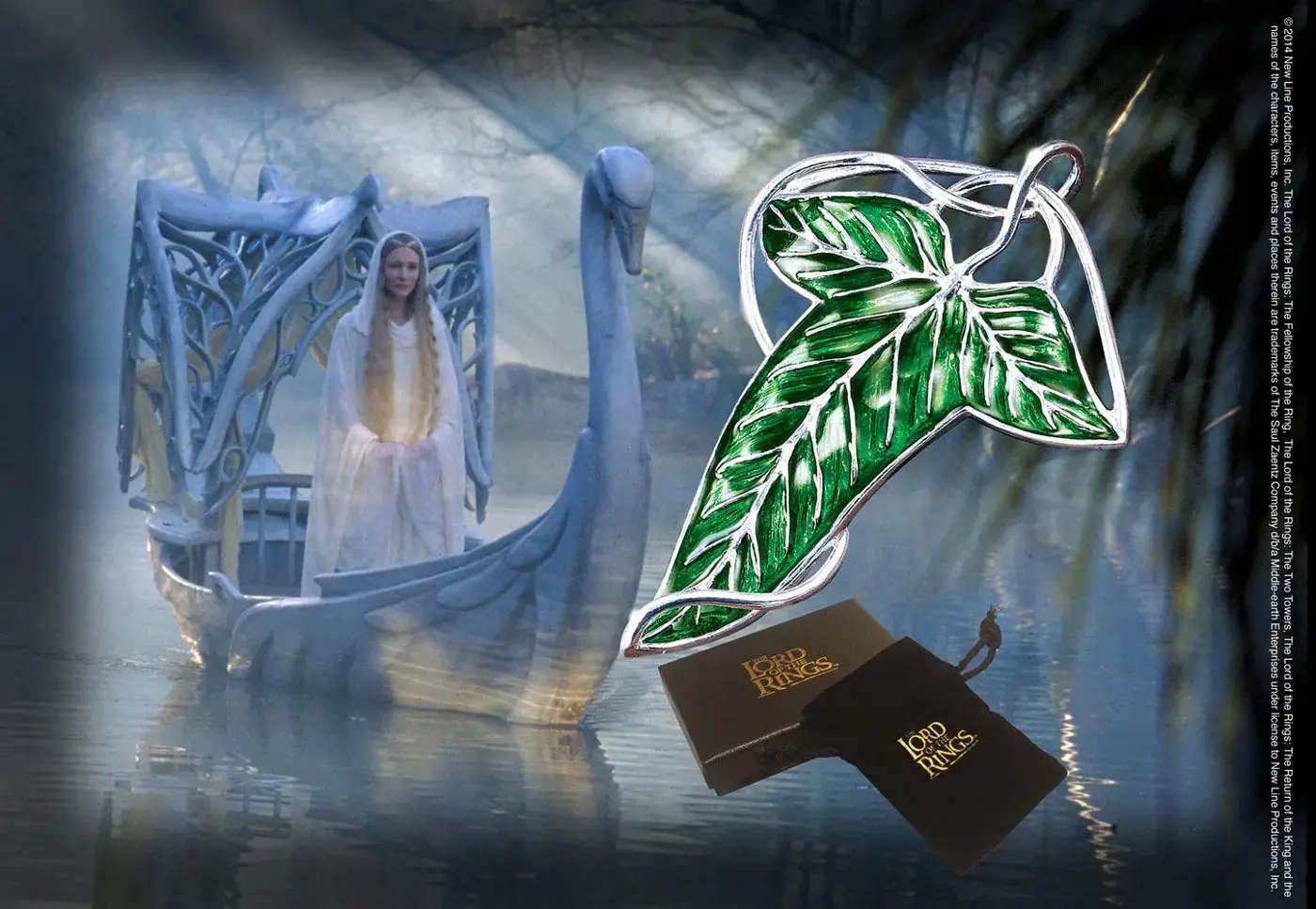 The Lord of the Rings - Leaf of Lorien Replica Brooch