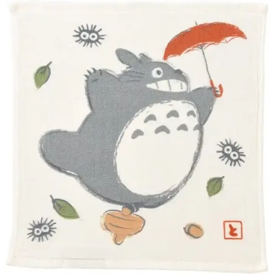 Imabari Mini Towel Big Totoro Umbrella 34X36 cm - My Neighbor Totoro