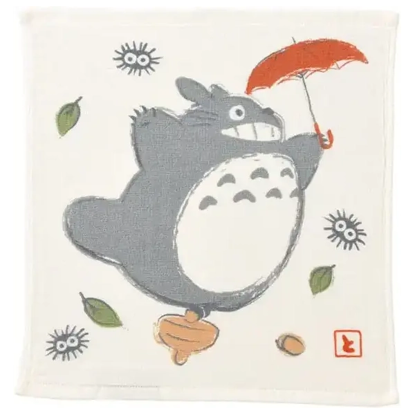 Imabari Mini Towel Big Totoro Umbrella 34X36 cm - My Neighbor Totoro