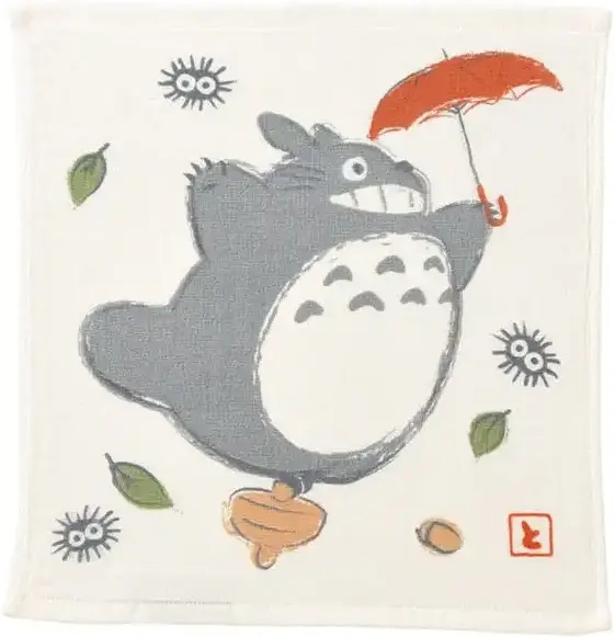 Imabari Mini Towel Big Totoro Umbrella 34X36 cm - My Neighbor Totoro
