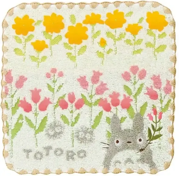 Mini Towel Totoro Wild flowers 25x25 cm - My Neighbor Totoro