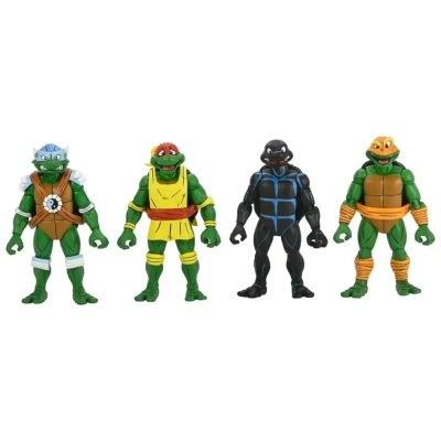 TMNT (Archie Comics) - 7” Scale Action Figure - Stump Wrestling Turtles 4 Pack