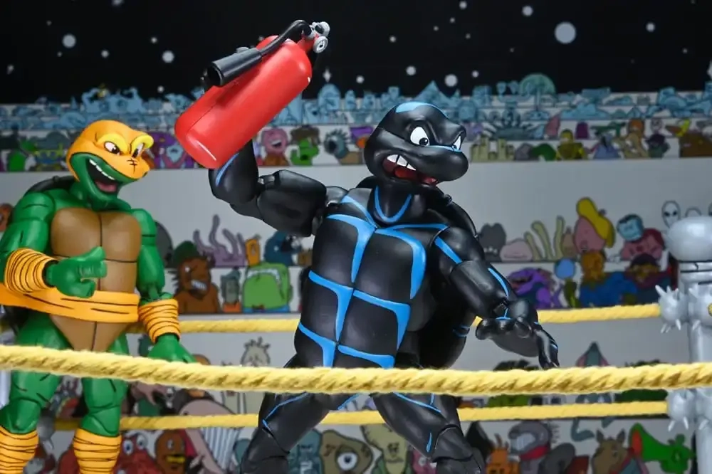 TMNT (Archie Comics) - 7” Scale Action Figure - Stump Wrestling Turtles 4 Pack