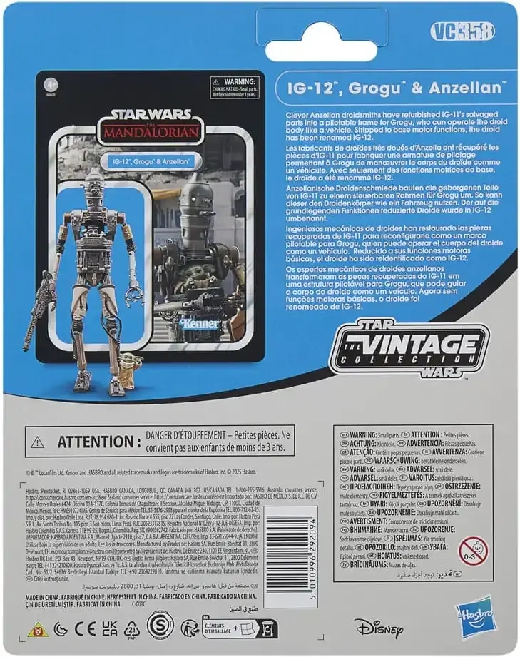 Star Wars The Vintage Collection IG-12, Grogu & Anzellan