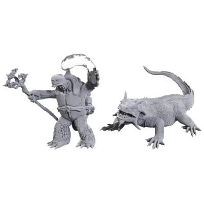 D&D Nolzur's Marvelous Miniatures: Tortle Druid & Wild Shape Giant Lizard