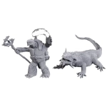 D&D Nolzur's Marvelous Miniatures: Tortle Druid & Wild Shape Giant Lizard