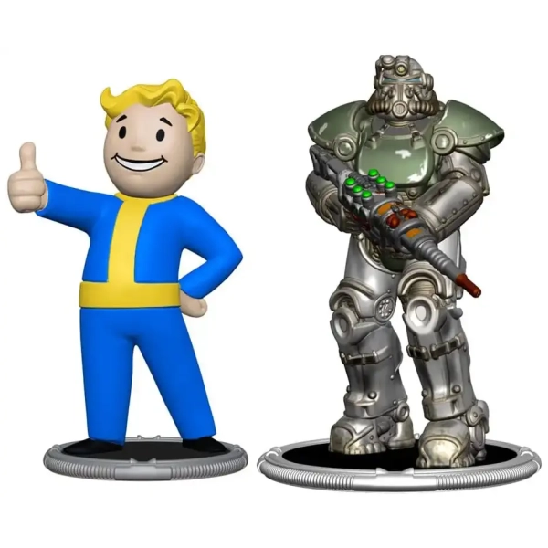 Fallout Collectible Figures Set T-51 & Vault Boy (Classic)