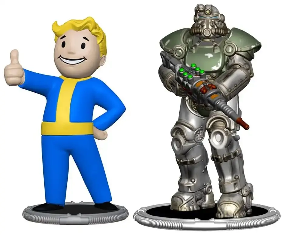 Fallout Collectible Figures Set T-51 & Vault Boy (Classic)