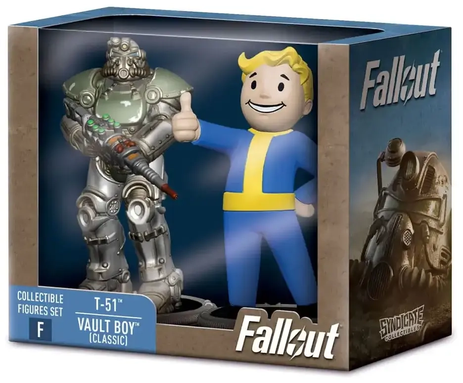 Fallout Collectible Figures Set T-51 & Vault Boy (Classic)