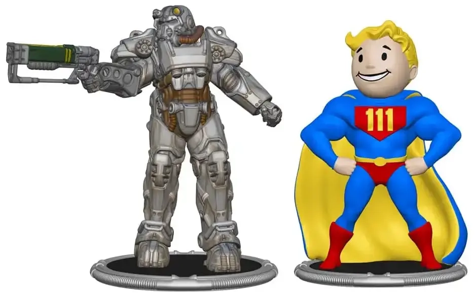 Fallout Collectible Figures Set T-60 & Vault Boy (Power)