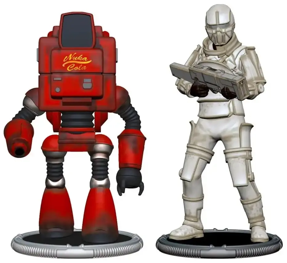 Fallout Collectible Figures Set Nukatron & Synth
