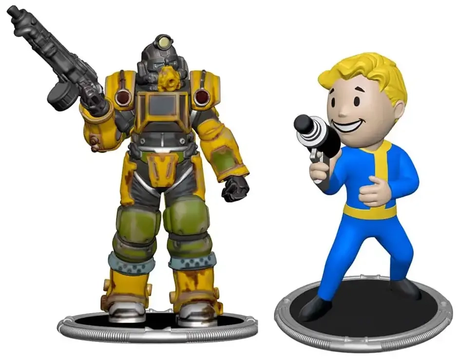 Fallout Collectible Figures Set Excavator & Vault Boy (Gun)
