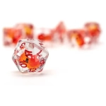 Dragon Storm Inclusion Resin Dice Set Red Dragon